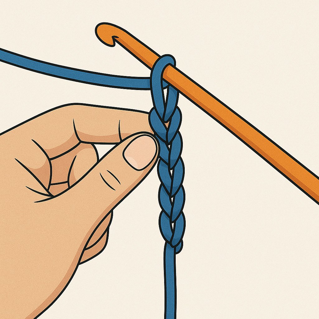 crochet chain step 5