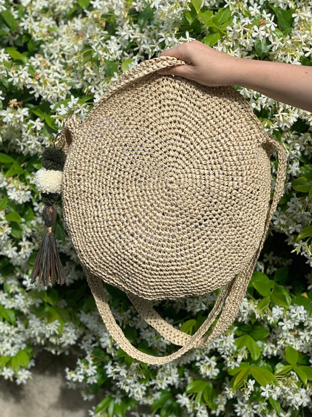 DIY Crochet Round Bag – A Simple + Trendy Bag Pattern - Handy Little Me