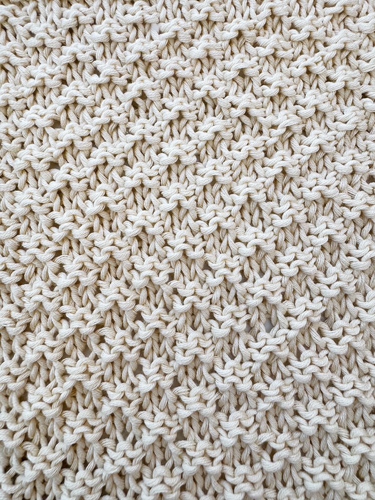 Double Moss Stitch (Free Knitting Pattern For Beginners