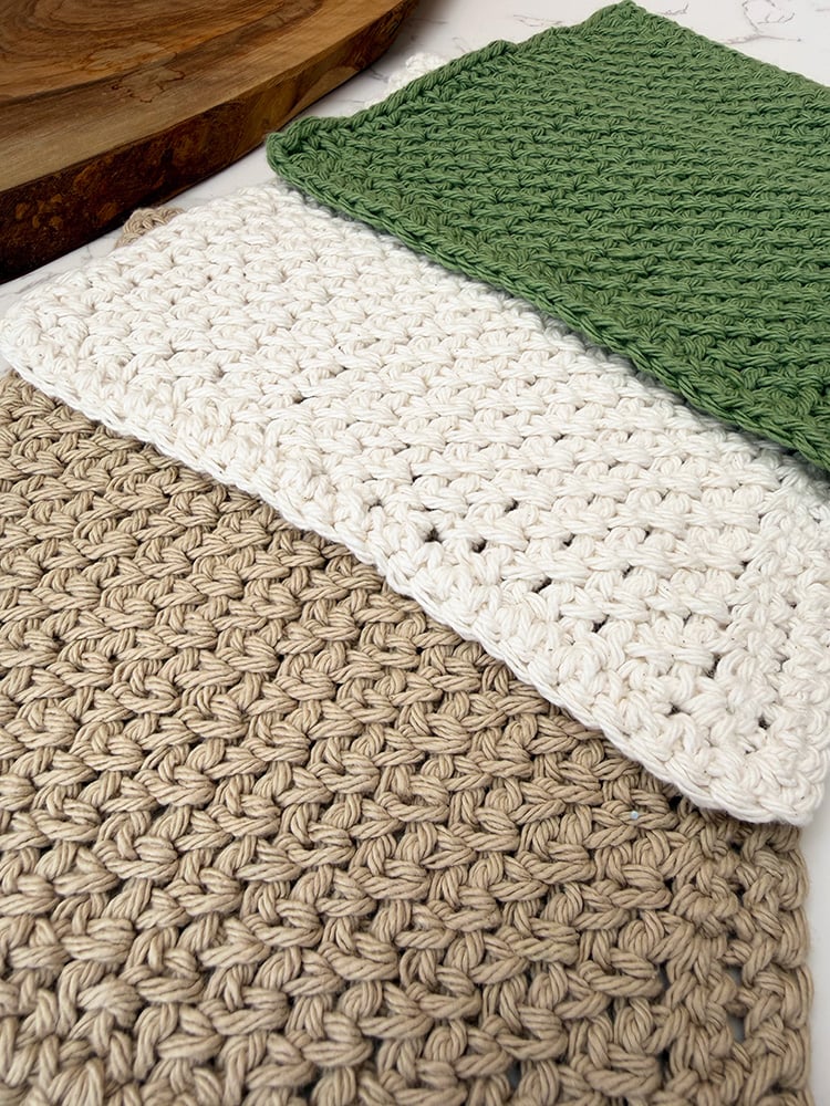 farmhouse dishcloth crochet