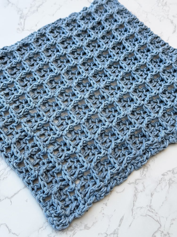 how to crochet waffle stitch
