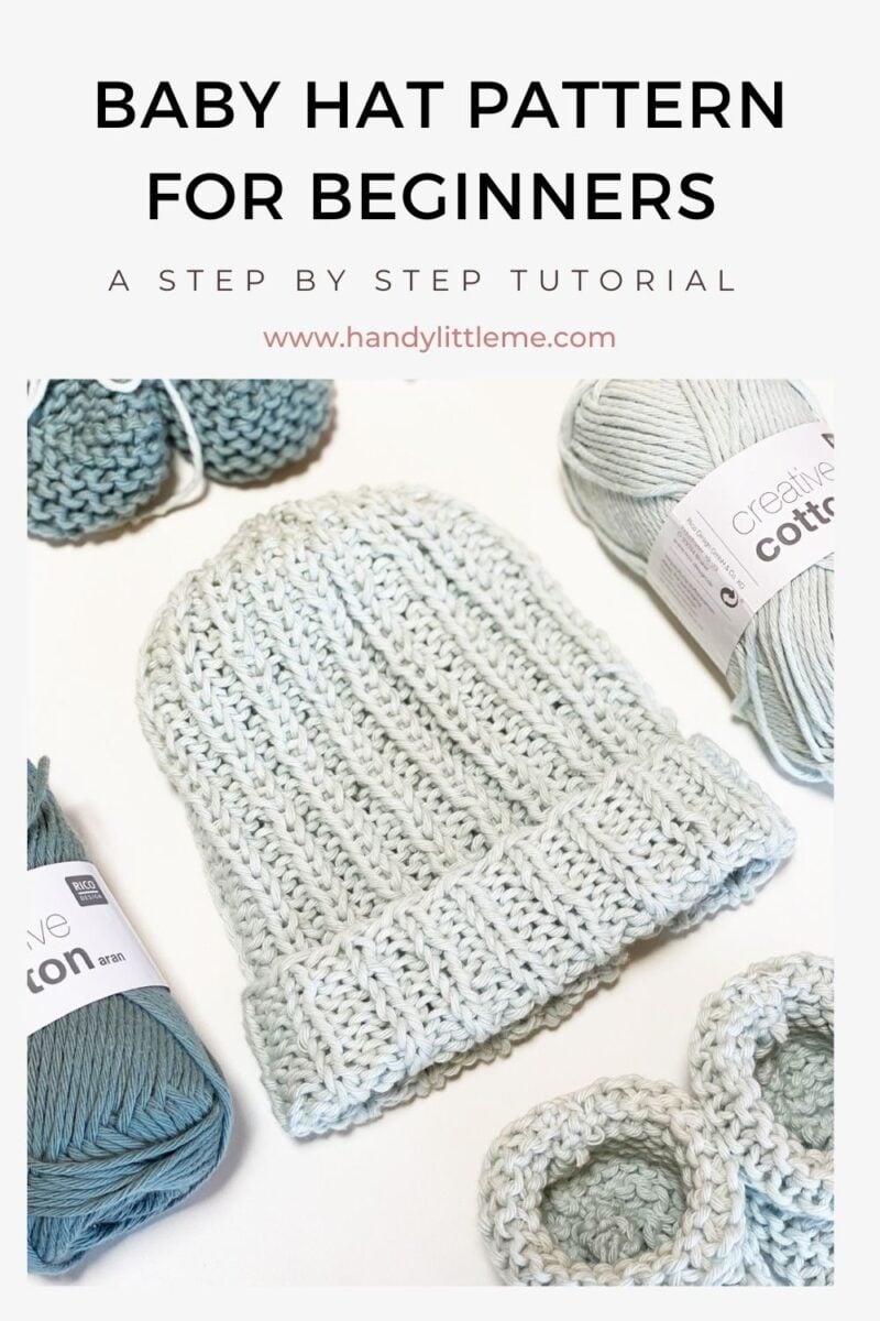 How To Knit A Baby Hat {Straight Needles} Handy Little Me