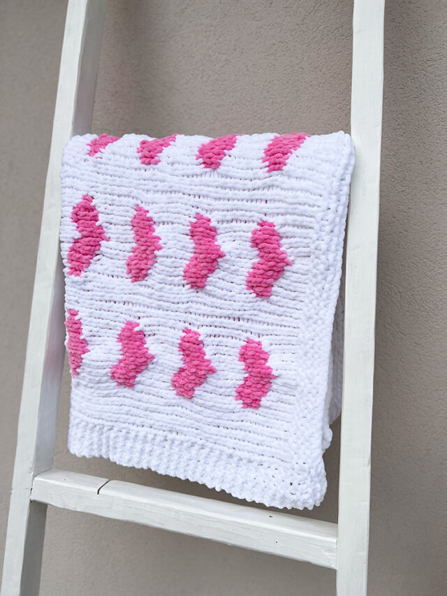 Heart Baby Blanket Knitting Pattern - Handy Little Me