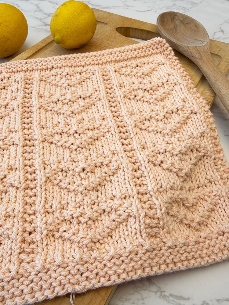 knitted dishcloth