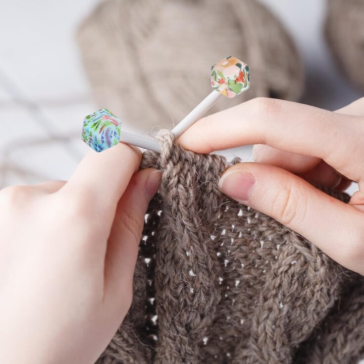 knitting needle stoppers