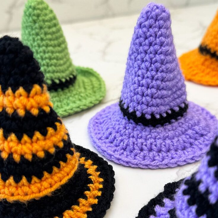 Image for Crochet Mini Witch Hat Pattern (Free Printable)