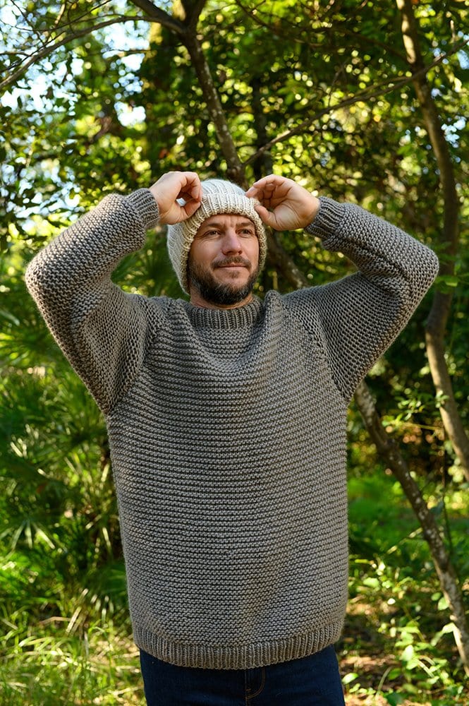 Men's Sweater Pattern {Garter Stitch} - Handy Little Me