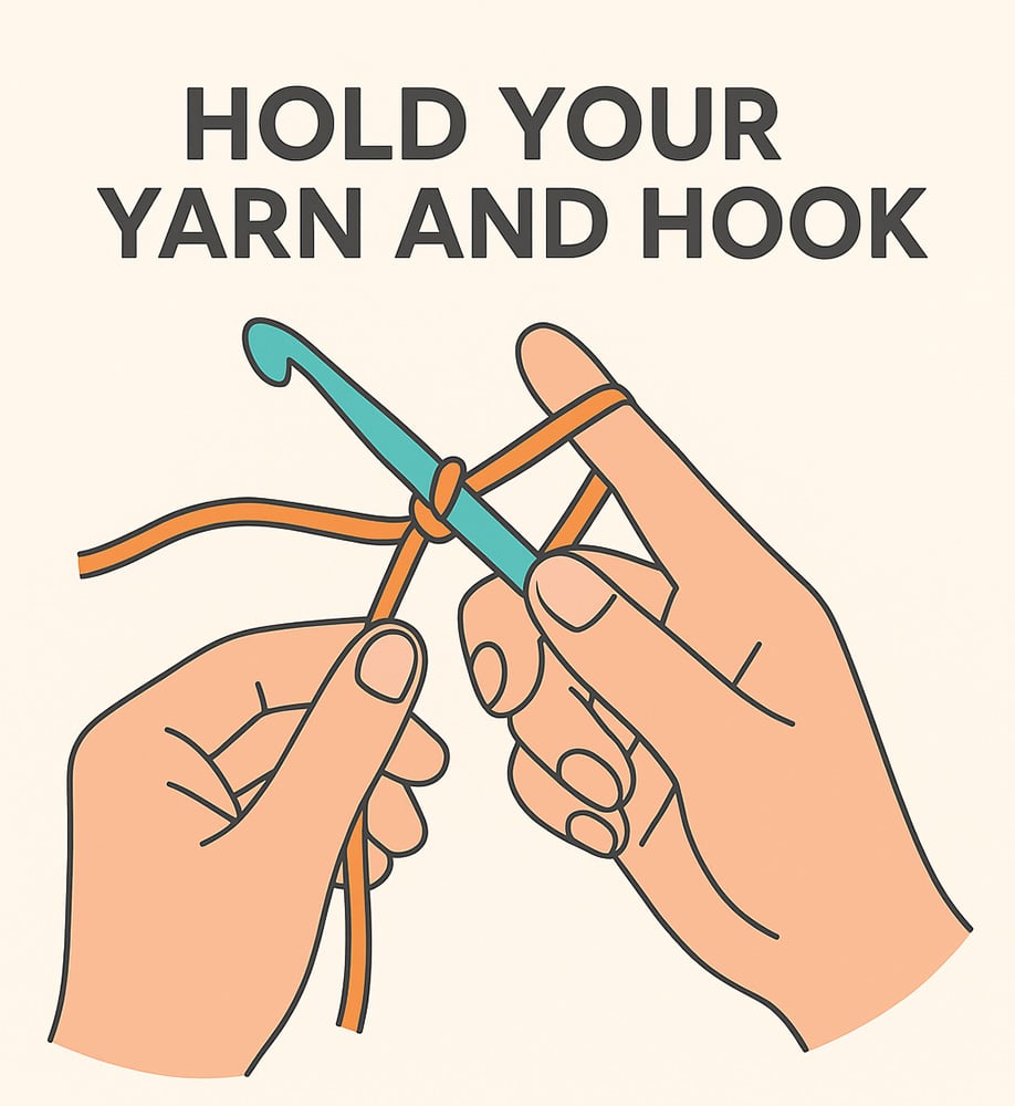 step 2 crochet chain