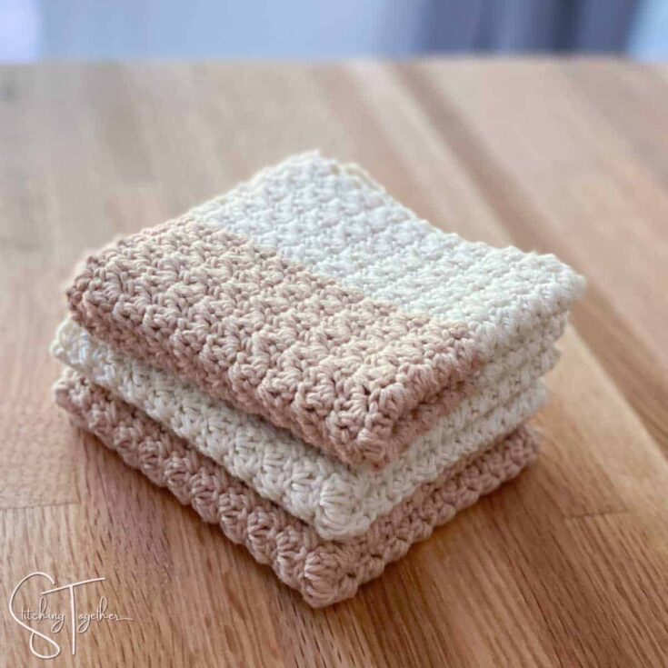 Image for Sweet Suzette Stitch Dishcloth Crochet Pattern  by Stitching - Together